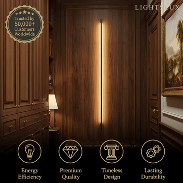 Vetro Nordic LED Pendant Light-Metal/Glass Black/Gold for Dining Room/Living Room