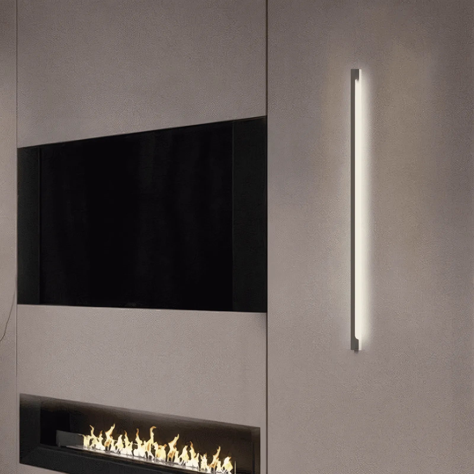 Modern Linear LED Wall Lamp in Living Room