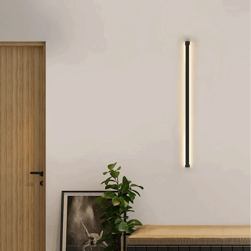 Modern Linear LED Wall Lamp Living Room