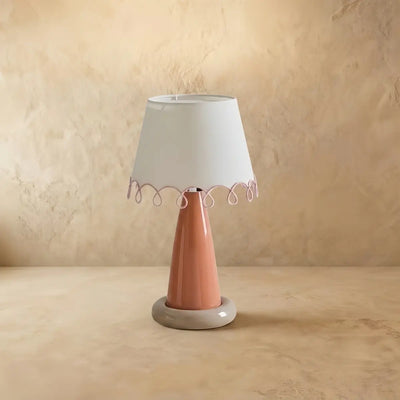 Morandia Nordic Table Lamp--Metal and Fabric for Study Room