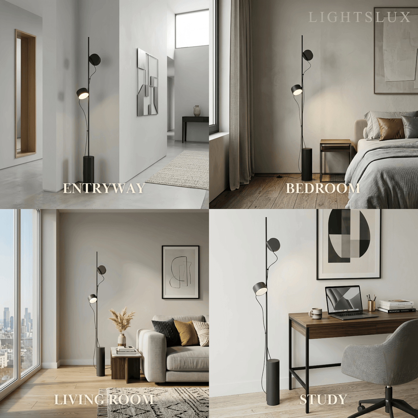 Arcato Classic Black Floor Lamp