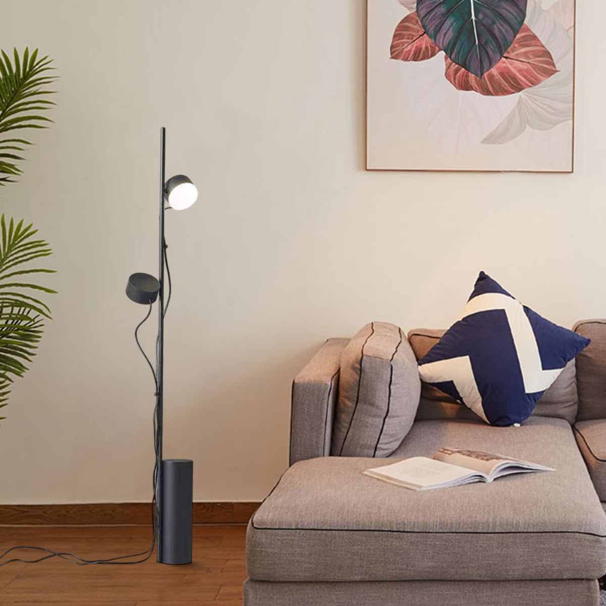 Metal & Acrylic Linear Design for Living Room