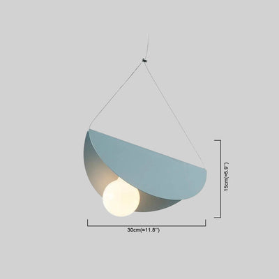 Designer 7-Color Pendant Light - Metal & Glass Uneven Cluster