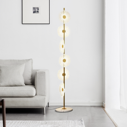 Floor Lamp – Modern Circular Acrylic Design for Living Room