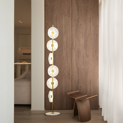 Floor Lamp – Modern Circular Acrylic Design for Living Room