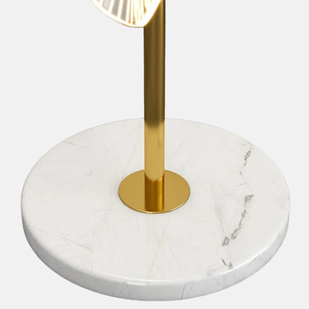 The Base of Art Deco Gold Radiating Floor Lamp