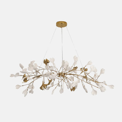 Art Deco White Chandelier