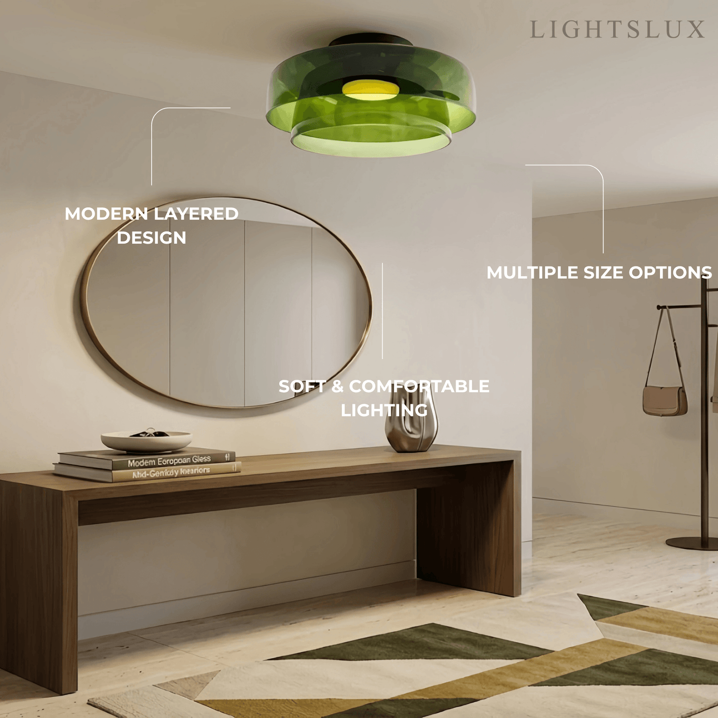 Modern_Glass_Green_Ceiling_Light