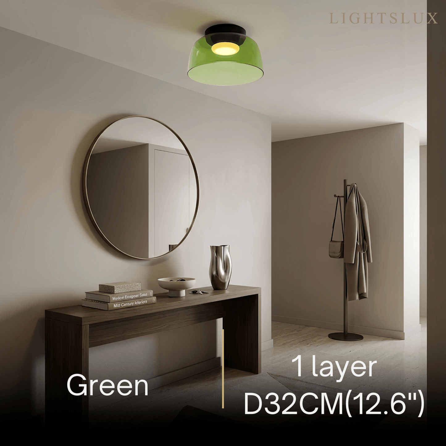 Modern_Glass_Green_Ceiling_Light