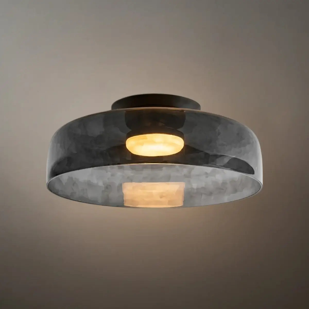 Modern_Glass_Green_Ceiling_Light