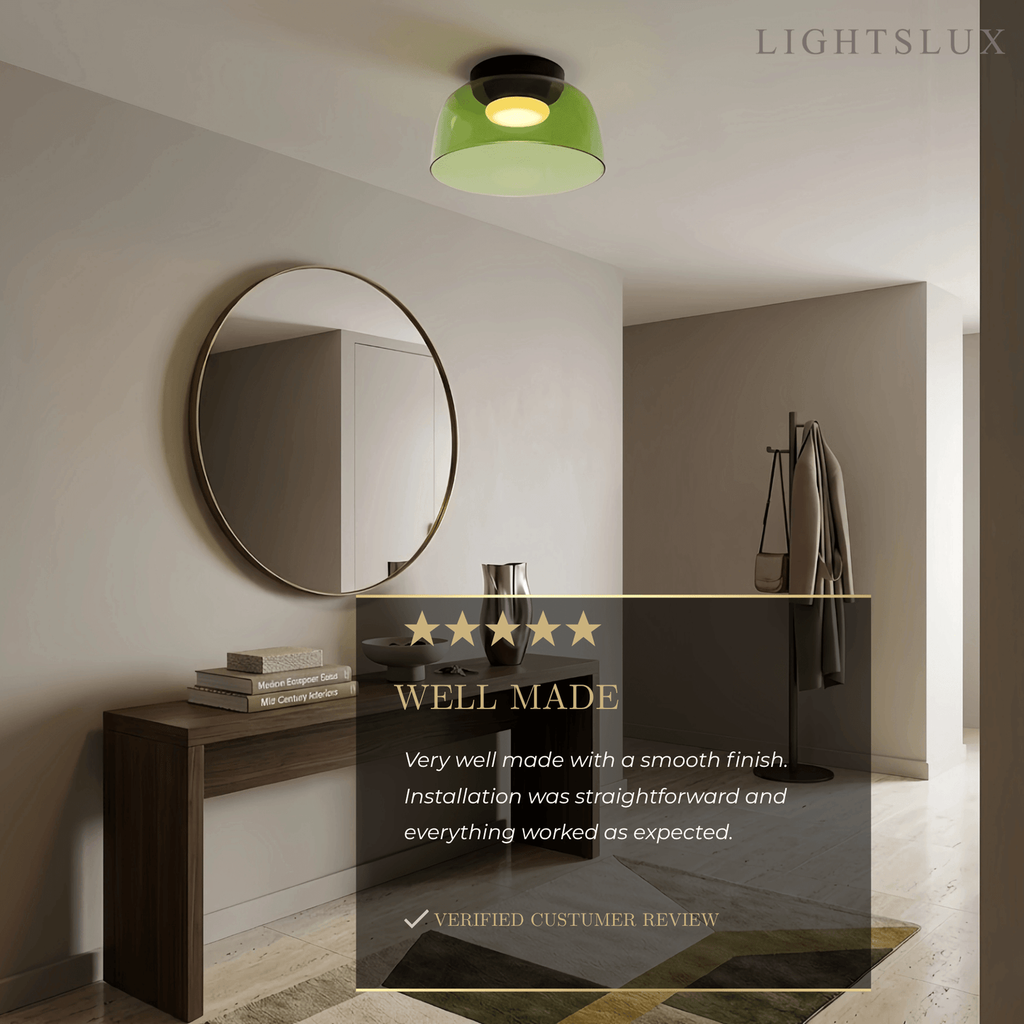 Modern_Glass_Green_Ceiling_Light