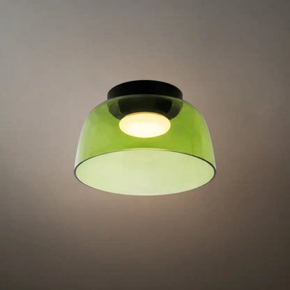 Modern_Glass_Green_Ceiling_Light