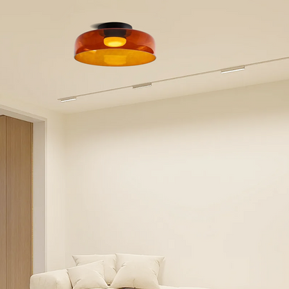 Modern Glass Orange Ceiling_Light Hallway 1 Layer 