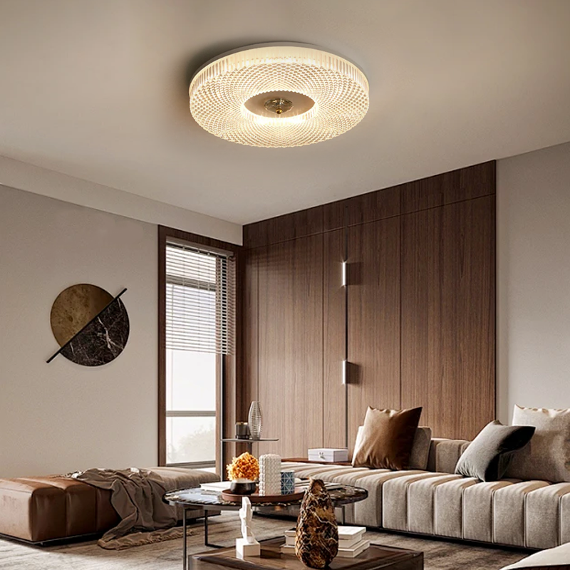 Classical Metal Ceiling Light - Black/White/Gold for Bedroom