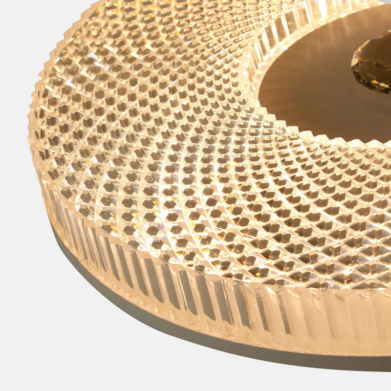 Classical Metal Ceiling Light - Black/White/Gold for Bedroom