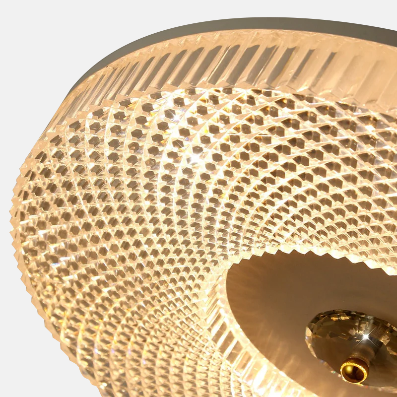 Classical Metal Ceiling Light - Black/White/Gold for Bedroom