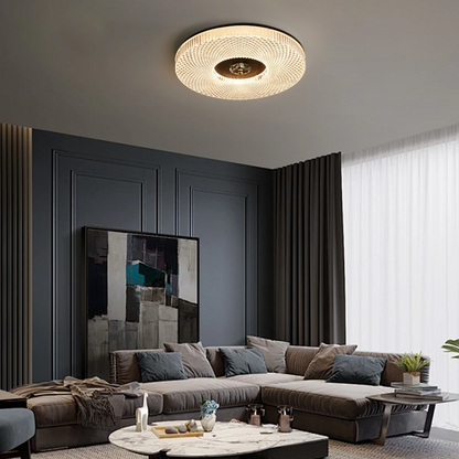 Classical Metal Ceiling Light - Black/White/Gold for Living room