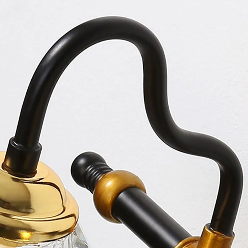 Vintage Metal Globe LED Vanity Light 