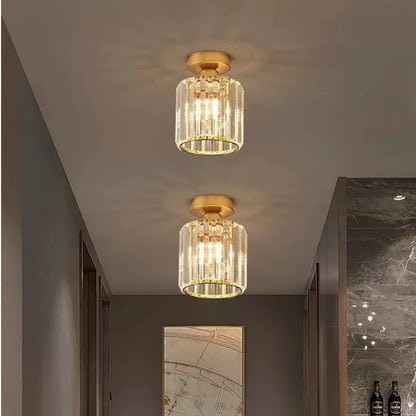 Vetro Modern Ceiling Lamp – Metal/Acrylic Design in Black/Gold/Silver for Bedroom
