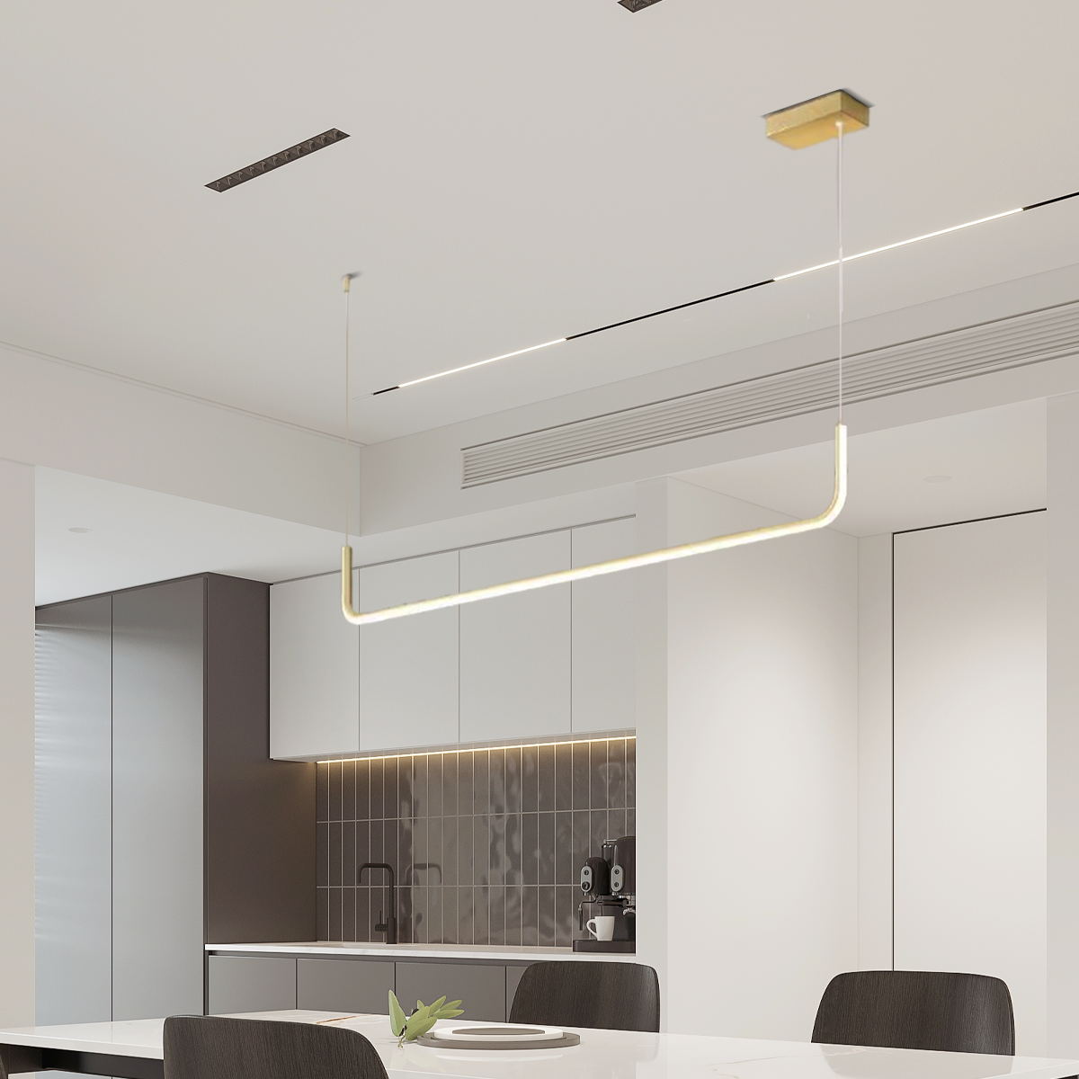 Minimalist Linear Pendant Light 