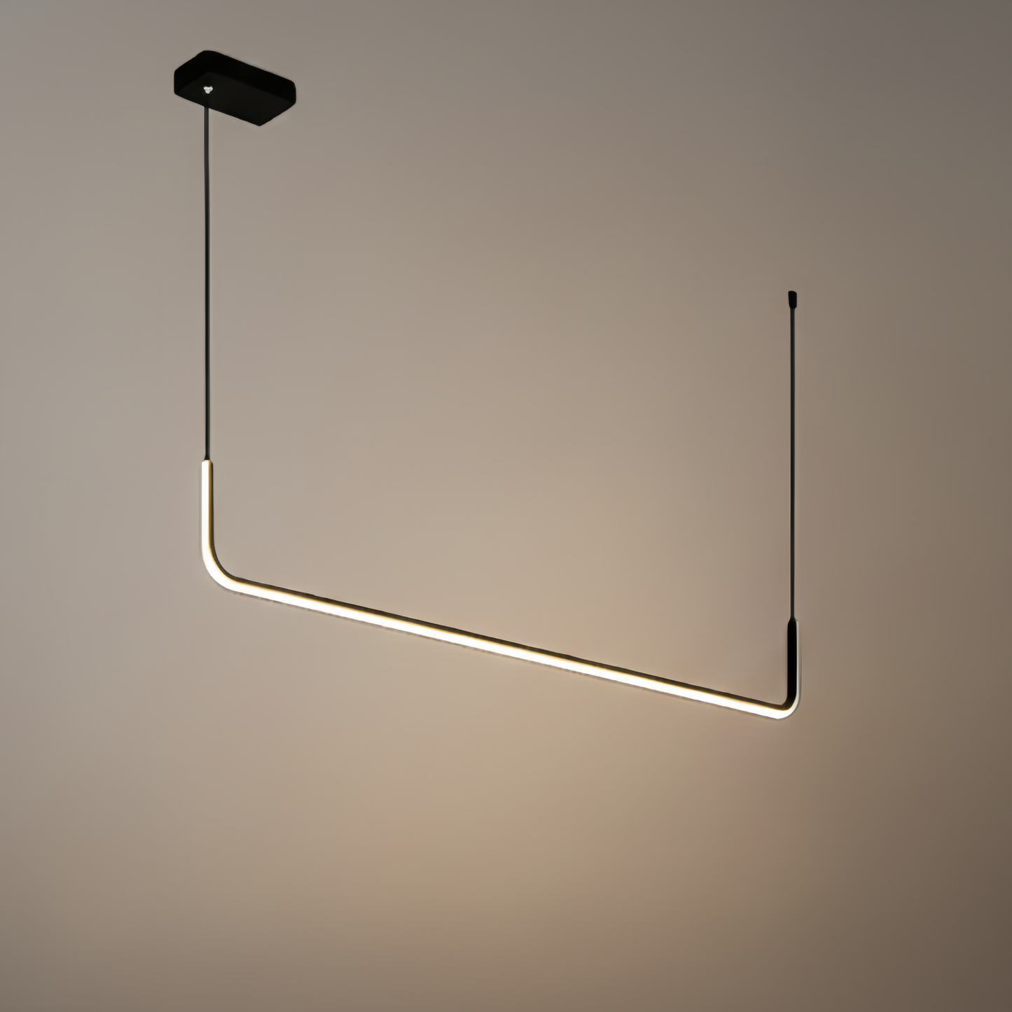  Linear Pendant Light – Black/Gold Metal/Acrylic for Dining Room