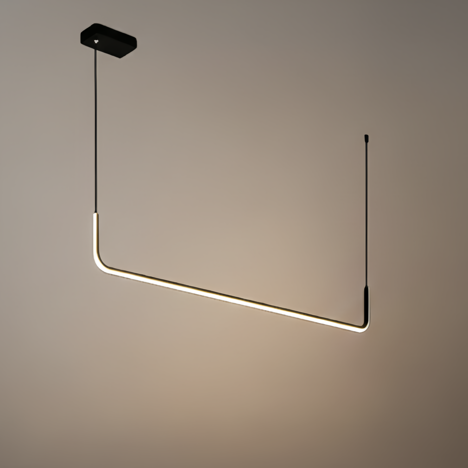  Linear Pendant Light – Black/Gold Metal/Acrylic for Dining Room