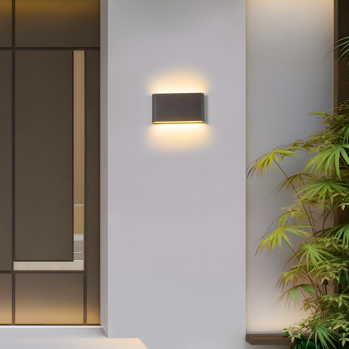Minimalist Rectangular Outdoor Wall Lamp