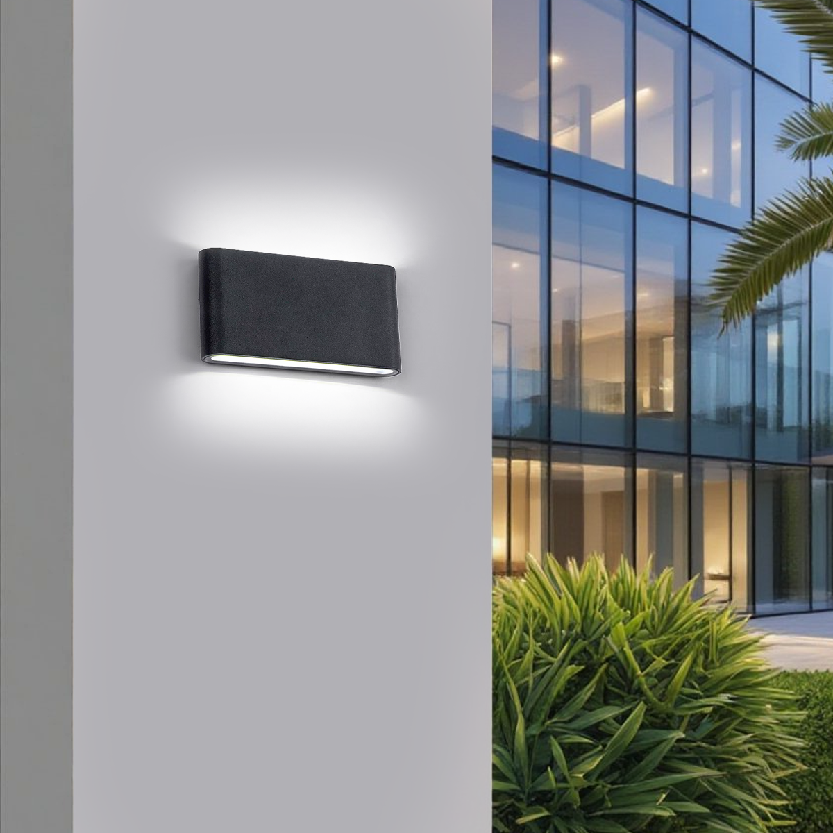 Minimalist Rectangular Outdoor Wall Lamp