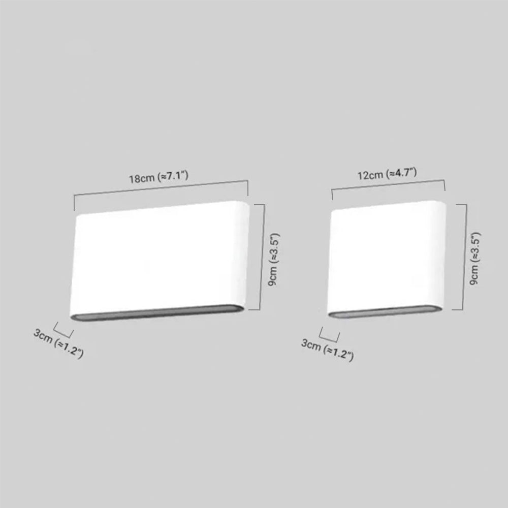 Minimalist Rectangular Outdoor Wall Lamp