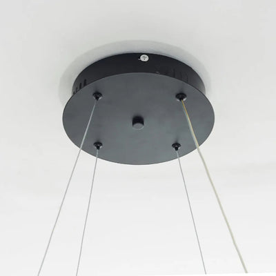 Modern LED Ring Pendant Light — White
