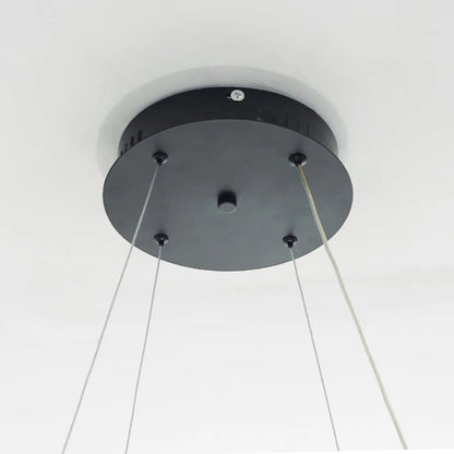 Modern LED Ring Pendant Light — White