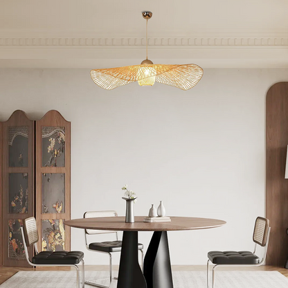 Bamburo Modern Pendant Light - Rattan