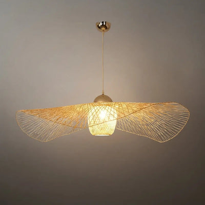 Bamburo Modern Pendant Light - Rattan
