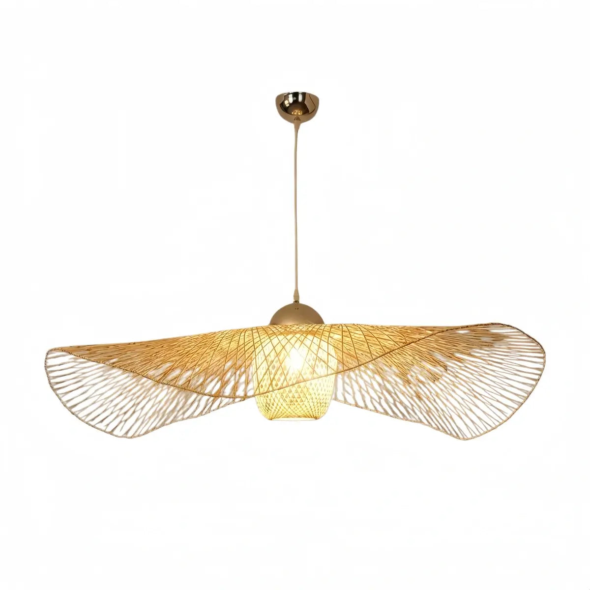 Bamburo Modern Pendant Light - Rattan