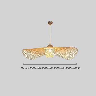 Bamburo Modern Pendant Light - Rattan