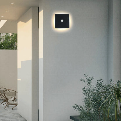Wall Lamp – Black/White Round/Square Porch Sensor Light