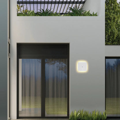 Wall Lamp – Black/White Round/Square Porch Sensor Light