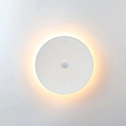 Solara Minimalist LED Outdoor Wall Lamp – Black/White Round/Square Porch Sensor Light