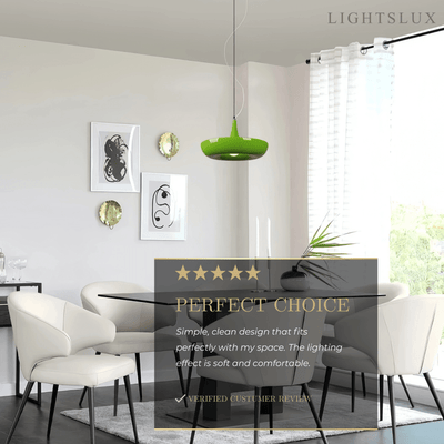 Crema Natural Black/White/Green Bowled Pendant Light