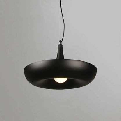 Natural Black Pendant Light Annular with Smooth finish