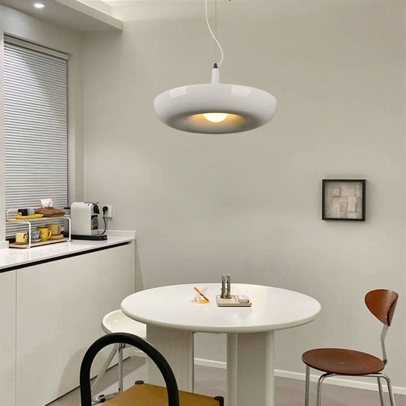 Natural White Pendant Light Annular for Dining Room