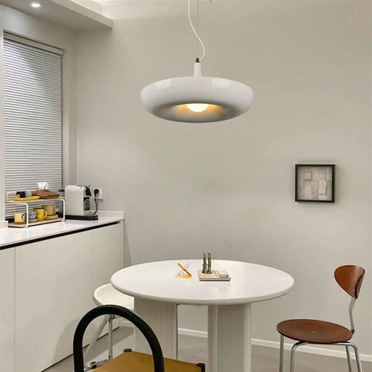 Natural White Pendant Light Annular for Dining Room