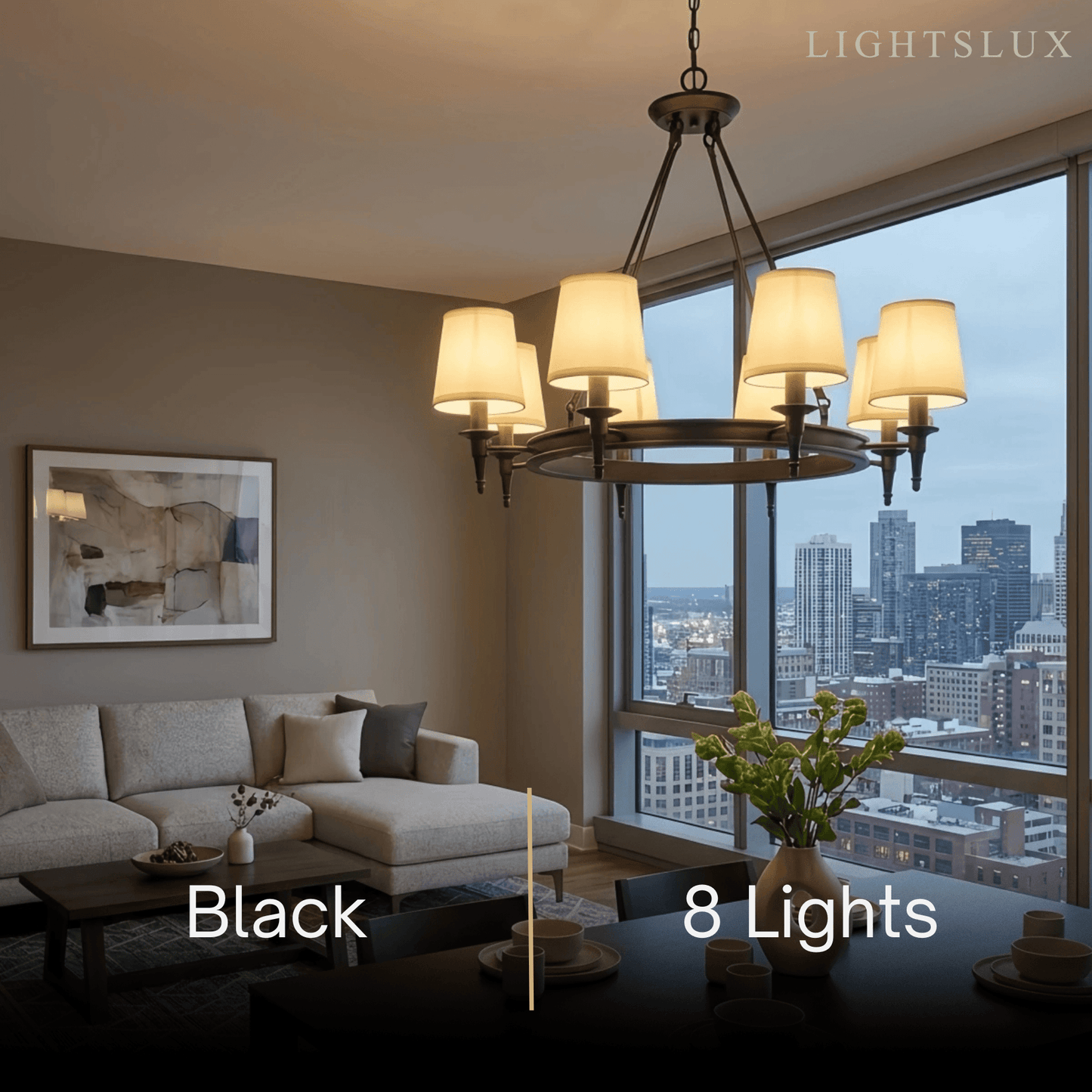 Nebula Vintage Black Chandelier
