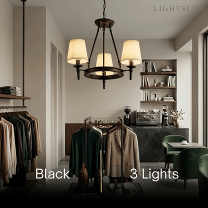 Nebula Vintage Black Chandelier