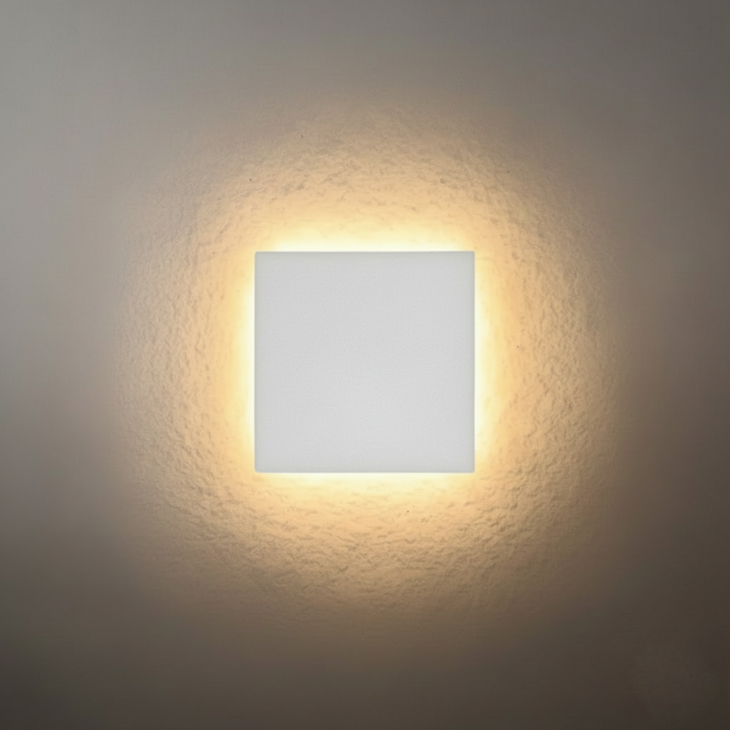Wall Lamp – Black/White Round/Square Porch Sensor Light