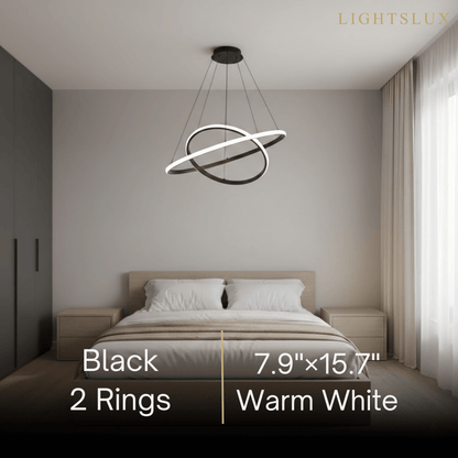 Velora Modern Metal Ring Pendant Light –  Fixture for Living
