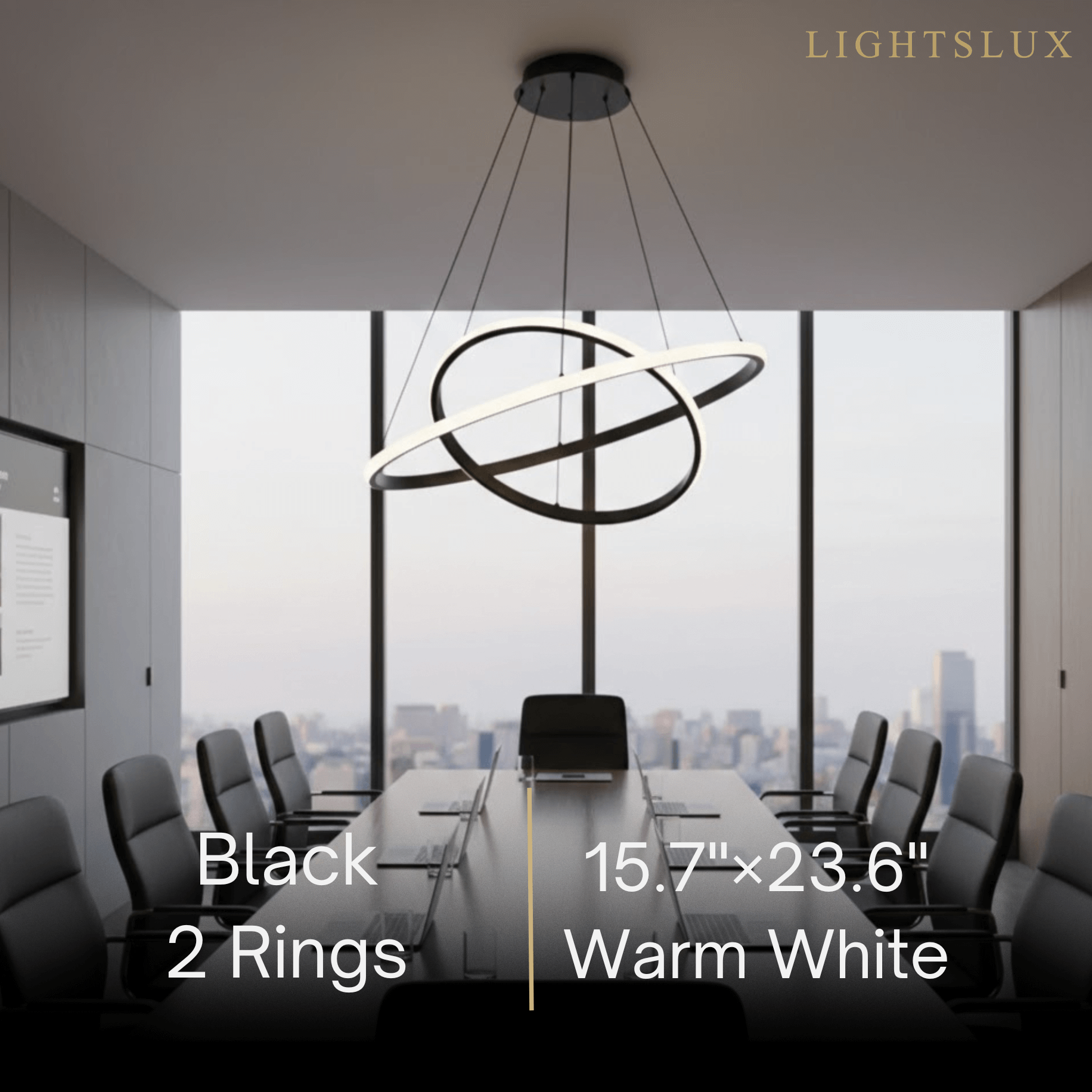 Velora Modern Metal Ring Pendant Light –  Fixture for Living