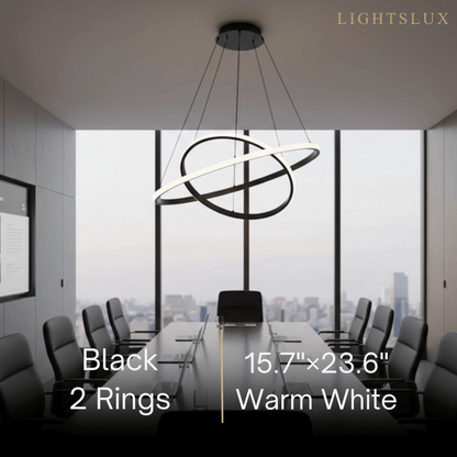Velora Modern Metal Ring Pendant Light –  Fixture for Living