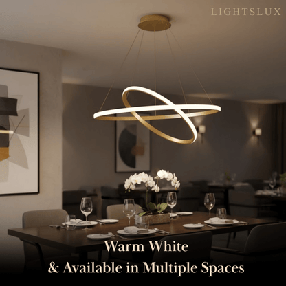 Velora Modern Metal Ring Pendant Light –  Fixture for Living