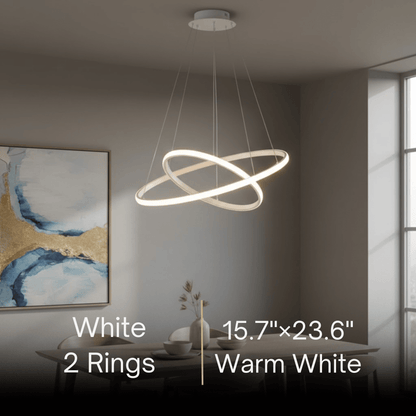 Velora Modern Metal Ring Pendant Light –  Fixture for Living